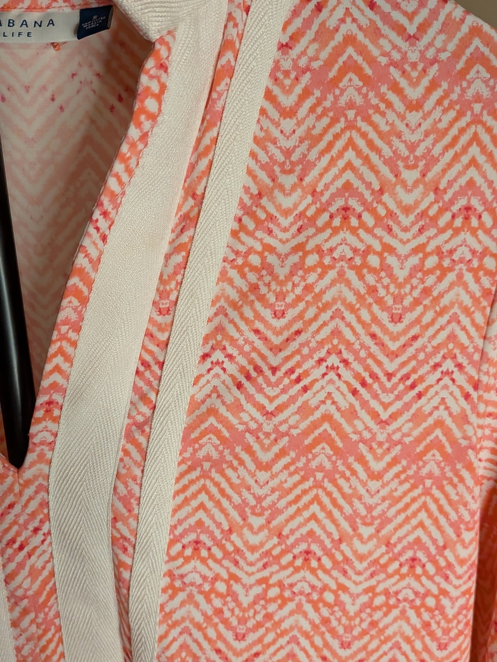 Cabana Life Coral and White Tunic Dress - Picture 3 of 5